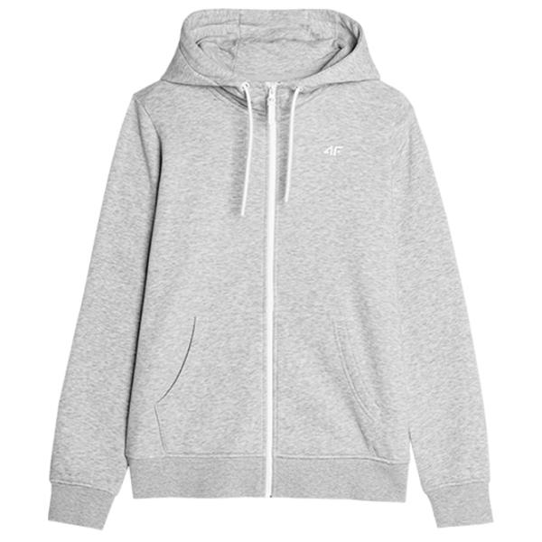 Hanorac pentru femei 4F ZIP-UP HOODIE Toamnă - iarnă/ Gray photo 1