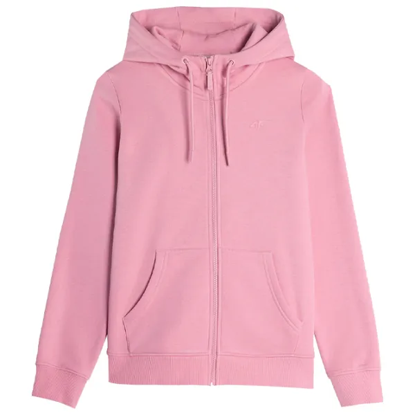 Hanorac pentru femei 4F ZIP-UP HOODIE Toamnă - iarnă/ Pink photo 1