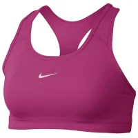 Bustieră pentru femei Nike W Nk Swsh Med Spt Bra Pink