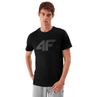 Футболка для мужчин 4F 4FAW23TTSHM0877-20S 100% хлопок/ Черный