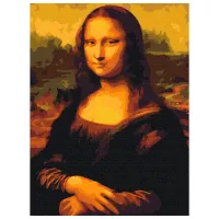 Pictură pe numere BrushMe Mona Lisa 50 x 40 cm/ Verticală