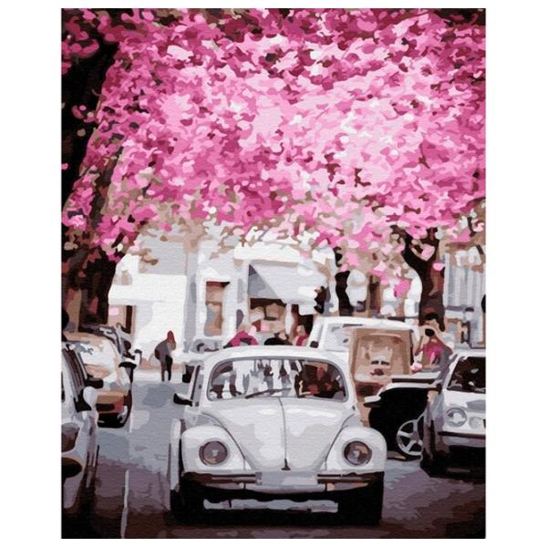 Pictură pe numere BrushMe Primăvara în oraș 50 x 40 cm/ Verticală photo 1