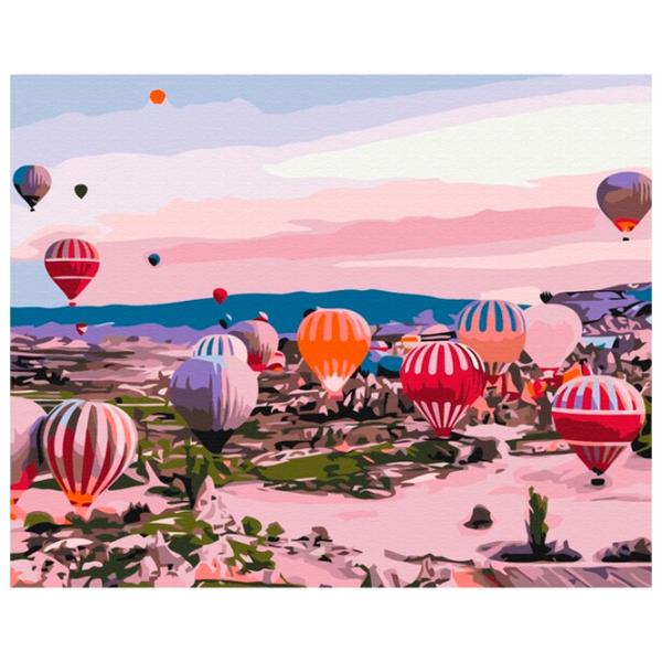 Картина по номерам BrushMe Каппадокия на рассвете 50 x 40 см/ Горизонтальная photo 1