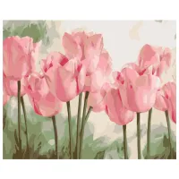 Pictură pe numere BrushMe Lalele delicate 50 x 40 cm/ Orizontală