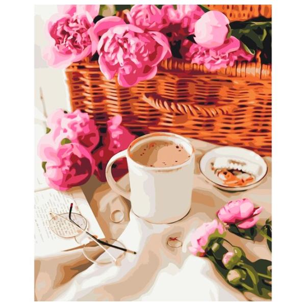 Картина по номерам BrushMe Пионы в корзине 50 x 40 см/ Вертикальная photo 1 Картина по номерам BrushMe Пионы в корзине 50 x 40 см/ Вертикальная photo 1