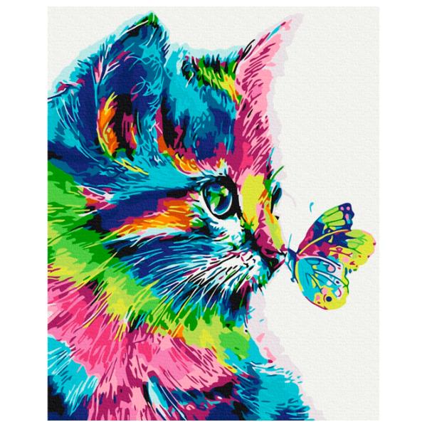 Картина по номерам BrushMe Котик в краске 50 x 40 см/ Вертикальная photo 1 Картина по номерам BrushMe Котик в краске 50 x 40 см/ Вертикальная photo 1