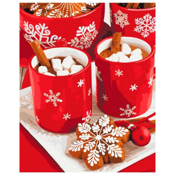 Картина по номерам BrushMe Снежное какао 50 x 40 см/ Вертикальная photo 1