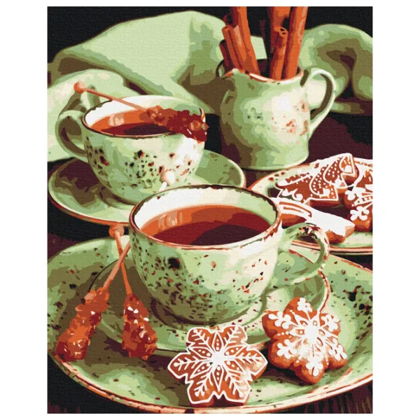 Картина по номерам BrushMe Мятные пряники 50 x 40 см/ Вертикальная photo 1