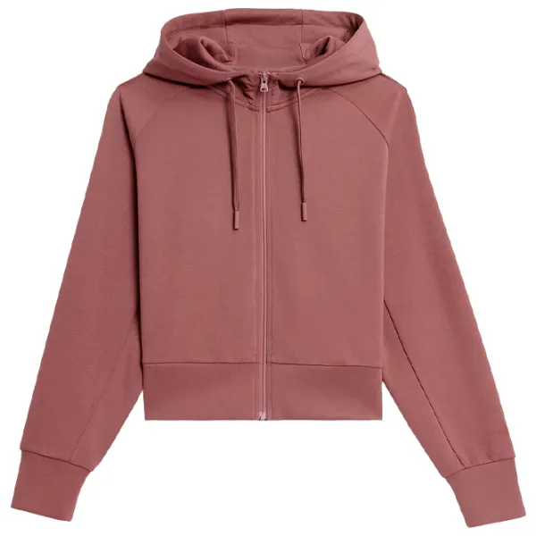 Hanorac pentru femei 4F CROP-TOP HOODIE Toamnă - iarnă/ Red photo 1