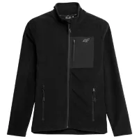 Hanorac pentru femei 4F REGULAR FLEECE WITH STAND-UP COLLAR Toamnă - iarnă/ Black