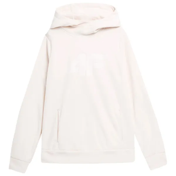 Hanorac pentru femei 4F REGULAR HOODED FLEECE Toamnă - iarnă/ Beige photo 1