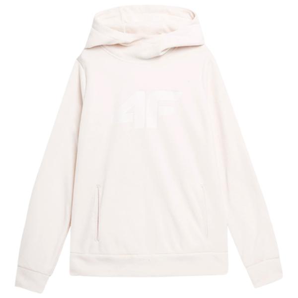 Hanorac pentru femei 4F REGULAR HOODED FLEECE Toamnă - iarnă/ Beige photo 1