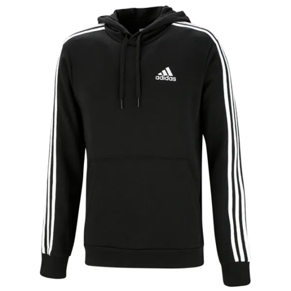 Hanorac pentru bărbați Adidas Essentials 3 Stripes French Terry Drept/ Black photo 1