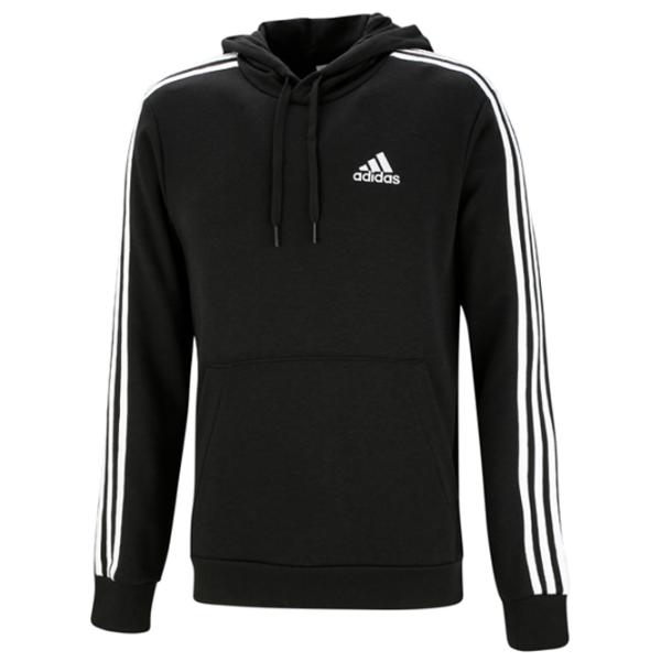 Hanorac pentru bărbați Adidas Essentials 3 Stripes French Terry Drept/ Black photo 1