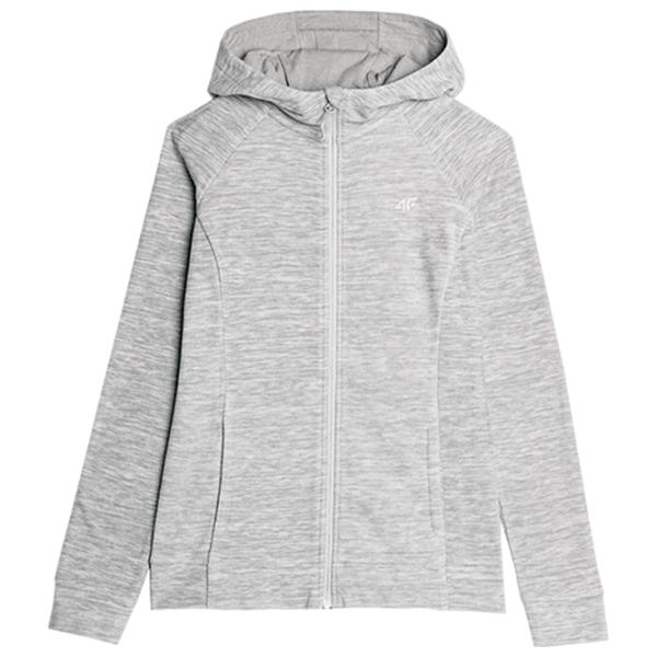 Толстовка для женщин 4F REGULAR HOODED FLEECE Осень - Зима/ Серый photo 1