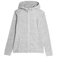 Толстовка для женщин 4F REGULAR HOODED FLEECE Осень - Зима/ Серый