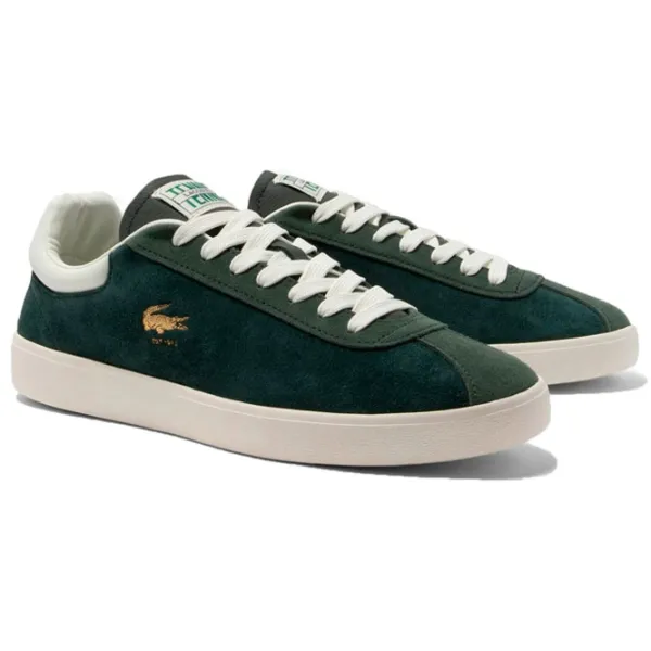 Ghete pentru bărbați Lacoste Baseshot Leather Heel Pop 45 / Green photo 1