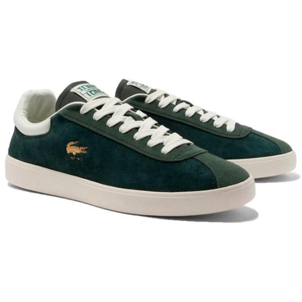 Ghete pentru bărbați Lacoste Baseshot Leather Heel Pop 45 / Green photo 1