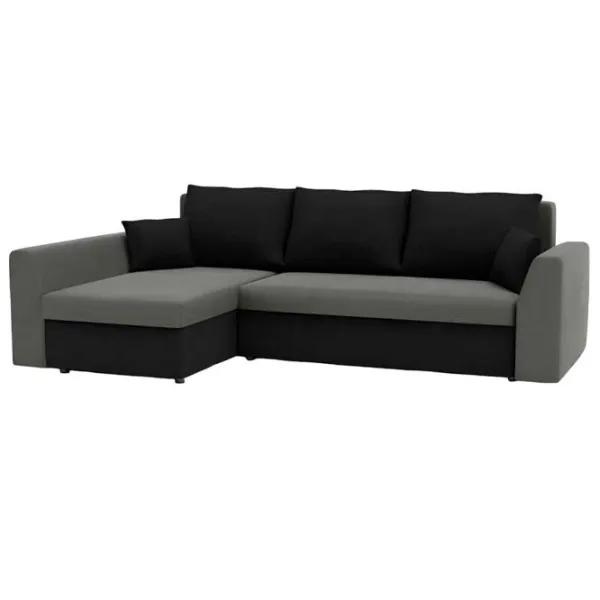 Canapea de colț Magnifico Paul Foam Mikro 27/ 15 (5702269) Velur/ Gray photo 1 Canapea de colț Magnifico Paul Foam Mikro 27/ 15 (5702269) Velur/ Gray photo 1
