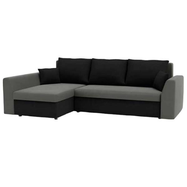 Canapea de colț Magnifico Paul Foam Mikro 27/ 15 (5702269) Velur/ Gray photo 1 Canapea de colț Magnifico Paul Foam Mikro 27/ 15 (5702269) Velur/ Gray photo 1