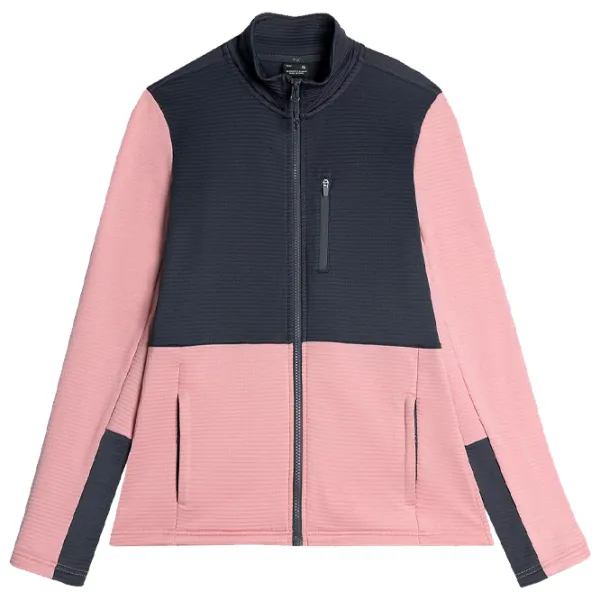 Hanorac pentru femei 4F REGULAR FLEECE WITH STAND-UP COLLAR Toamnă - iarnă/ Pink photo 1