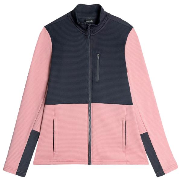 Hanorac pentru femei 4F REGULAR FLEECE WITH STAND-UP COLLAR Toamnă - iarnă/ Pink photo 1