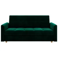Диван Space Meble Lento Foam Itaka 10 (5596944) Бархат/ Тёмно-зелёный