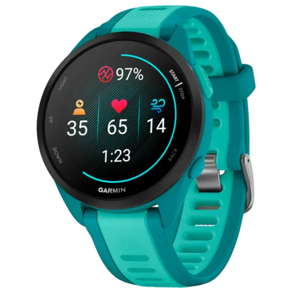 Ceas inteligent Garmin Forerunner 245 Music 1.2"/ 30.4 mm/ Turquoise - Turqouise/ 010-02863-32 photo 1