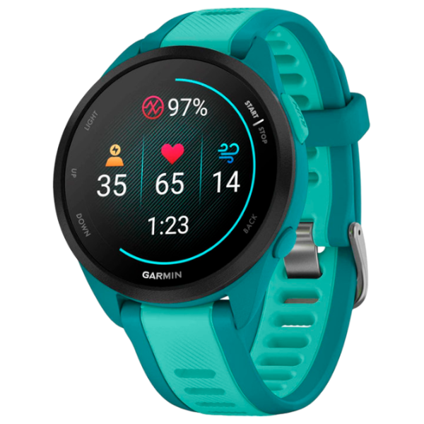 Ceas inteligent Garmin Forerunner 245 Music 1.2"/ 30.4 mm/ Turquoise - Turqouise/ 010-02863-32 photo 1