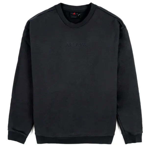 Hanorac pentru bărbați Nike Air Jordan Wordmark Fleece Crew Black photo 1