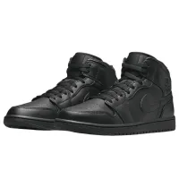 Ghete pentru bărbați Nike Air Jordan 1 Mid Black 41 / Black