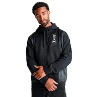 Hanorac pentru bărbați Nike Nsw Hybrid Flc Fz Drept/ Black
