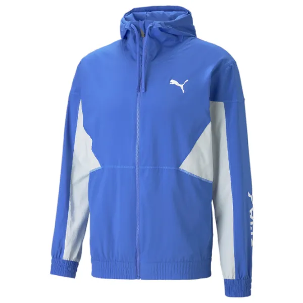 Hanorac pentru bărbați Puma Fit Woven Drept/ Blue photo 1