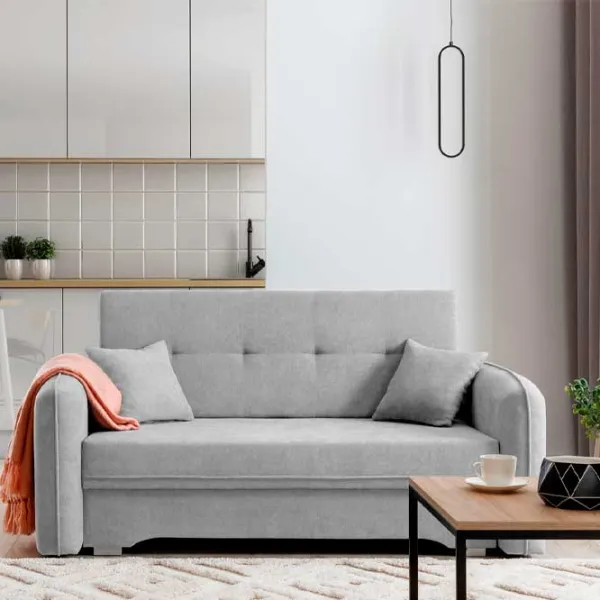Canapea Eltap Laine Poco 03 (5645801) Stofă/ Light Gray photo 1
