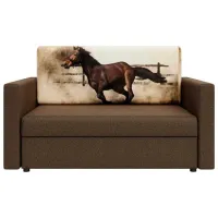 Диван Space Meble Amerykanka Heven (5597130) Рогожка/ Коричневый