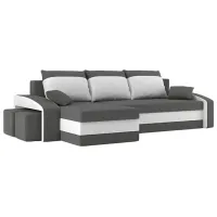 Canapea de colț Magnifico Hewlet Foam Pouffe Left Mikro 27/ 31 (5702258) Velur/ Gray