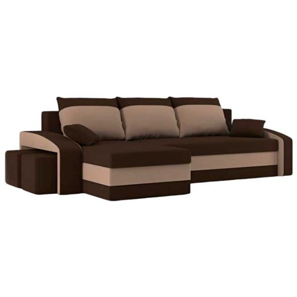Canapea de colț Magnifico Hewlet Foam Pouffe Left Mikro 20/ 05 (5702280) Velur/ Brown photo 1 Canapea de colț Magnifico Hewlet Foam Pouffe Left Mikro 20/ 05 (5702280) Velur/ Brown photo 1