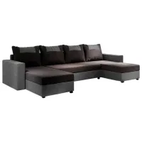 Диван Space Meble Star U Bis Sawana 14/ 21 (5596996) Ткань/ Черный