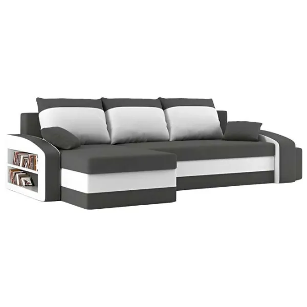 Canapea de colț Magnifico Hewlet Foam Shelf Left/ Pouffe Right Mikro 27/ 31 (5702278) Velur/ Gray photo 1 Canapea de colț Magnifico Hewlet Foam Shelf Left/ Pouffe Right Mikro 27/ 31 (5702278) Velur/ Gray photo 1