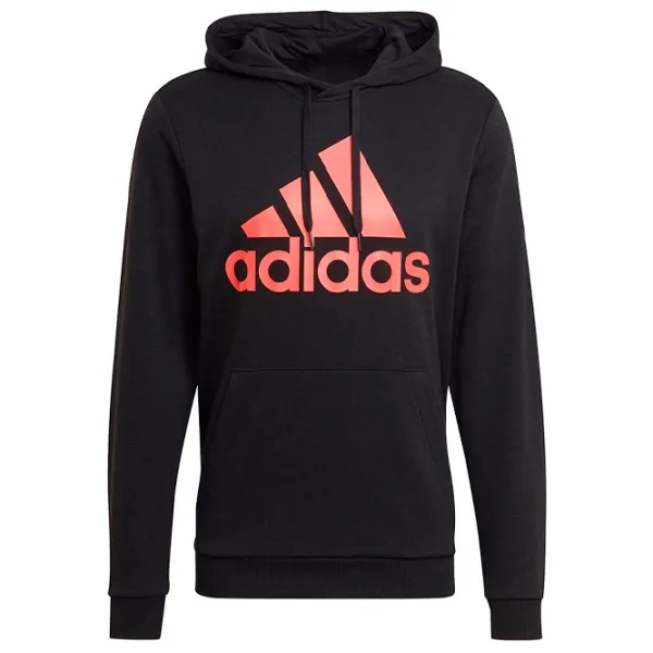Hanorac pentru bărbați Adidas Essentials Big Logo French Terry Drept/ Black photo 1