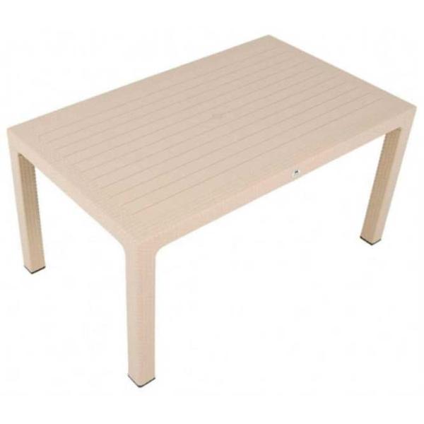 Masă de grădină Magnus Rattan Dreptunghiular/ Beige photo 1