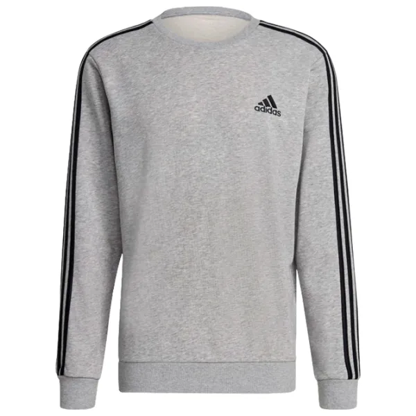 Hanorac pentru bărbați Adidas Sweater Essentials Fleece 3S Drept/ Gray photo 1