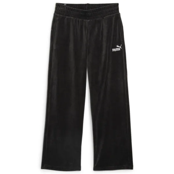 Pantaloni sportivi pentru femei Puma Ess Elevated Velour Straight Pants XS/ Black photo 1 Pantaloni sportivi pentru femei Puma Ess Elevated Velour Straight Pants XS/ Black photo 1