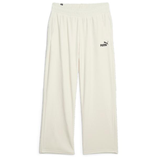 Pantaloni sportivi pentru femei Puma Ess Elevated Velour Straight Pants L/ Alpine Snow photo 1 Pantaloni sportivi pentru femei Puma Ess Elevated Velour Straight Pants L/ Alpine Snow photo 1