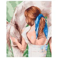 Pictură pe numere BrushMe Calul drag 50 x 40 cm/ Verticală