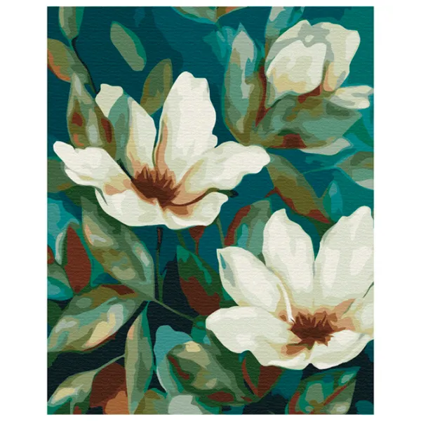 Pictură pe numere BrushMe Gingășia florilor 50 x 40 cm/ Verticală photo 1