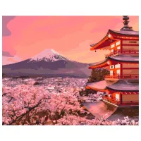 Картина по номерам BrushMe Традиционная Япония 50 x 40 см/ Горизонтальная