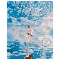 Картина по номерам BrushMe Голубая балерина 50 x 40 см/ Вертикальная