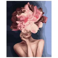 Картина по номерам BrushMe Изящный цветок 50 x 40 см/ Вертикальная