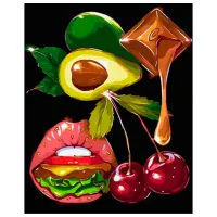 Картина по номерам BrushMe Взгляд гурмана 50 x 40 см/ Вертикальная